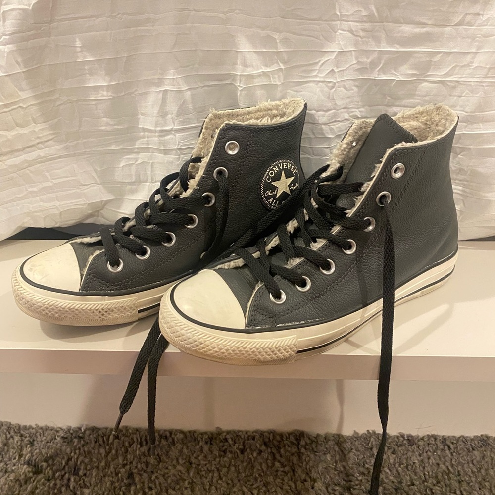 Leather converse